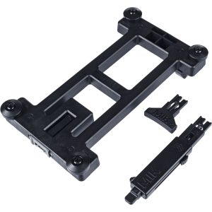 MIK adapter plate 2.0, lockable, black 4 MIK adapter plate 2.0 lockable black