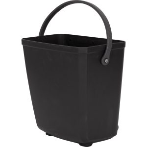 CARRY SIDE Triple-X Box – 22 Litre – Black – Robust Side-Mount Cargo Crate with Locking Handles – Blue Door Bicycles 4 Front view of CARRY SIDE Triple-X Box 22 Litre in black