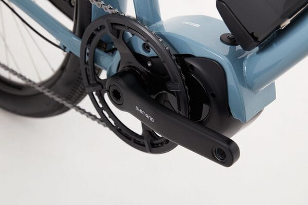Crankset of Columbia Road Large E-Bike Blue