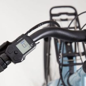Columbia Road Large E-Bike Blue Shimano Alloy Handlebars