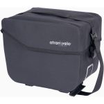 COMMUTER Waterproof Top Bag – 10 Litre – Black – AVS Compatible Touring & Commuting Luggage – Blue Door Bicycles 2 Front view of COMMUTER Waterproof Top Bag 10 Litre in black