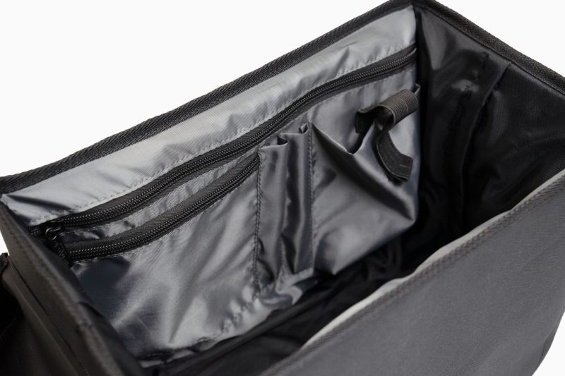 COMMUTER Waterproof Top Bag 10 Litre in black with open main compartment