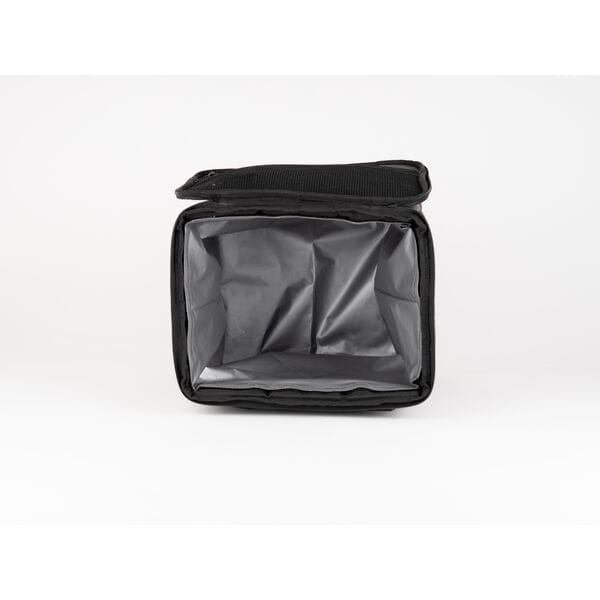 Open compartment of COOL AVS Top Bag in grey with insulated interior