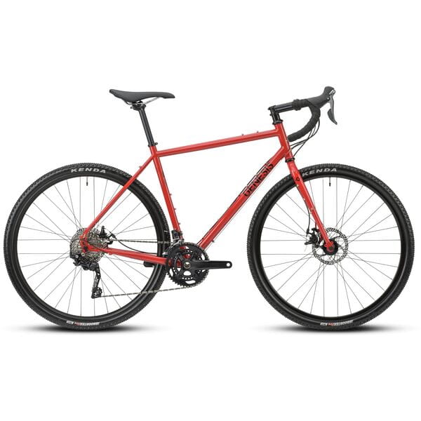 Croix De Fer 20 Adventure Gravel Bike – Reynolds 725 Steel Frame, Shimano GRX & Tubeless Ready 3 Croix De Fer 20 Adventure Gravel Bike Red Side View