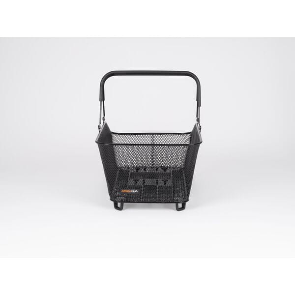 Close-up of DAILY AVS 28 Litre Black Basket carrying handle