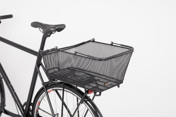 DAILY AVS 28 Litre Black Basket mounted on commuter bicycle