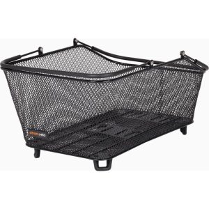 DAILY AVS 28 Litre Steel Basket - Classic Bicycle Storage with AVS System, Easy Attachment, Durable 4 Side view of DAILY AVS 28 Litre Black Steel Basket