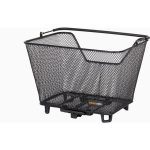 DAILY AVS Basket – 22 Litre Steel Bicycle Basket with AVS System & Carry Handle 1 Side profile of DAILY AVS Basket 22L in Black
