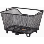 DAILY AVS Basket – 16 Litre Steel Bicycle Basket with AVS System & Carry Handle 1 Side profile of DAILY AVS Basket in Black