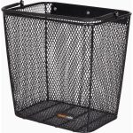 DAILY SIDE Triple-X Basket, 26 Litre - Sturdy Steel, Easy Mounting, Comfortable Handle, AVS Pannier Rack Compatible 2 Front view of DAILY SIDE Triple-X 26 Litre Black Steel Basket