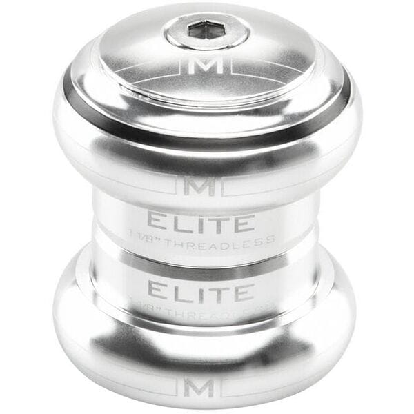 Elite 1-1/8" Threadless Headset in silver
