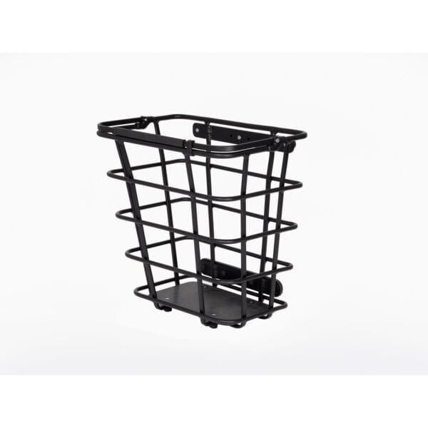 Side profile of EPIC SIDE Triple-X 26L durable alloy bike basket