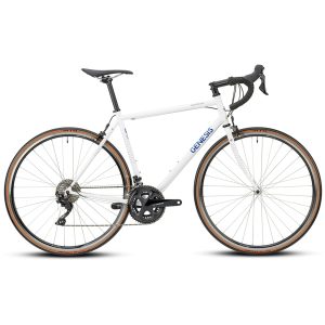 Equilibrium Large Steel Road Bike – Lightweight Reynolds 725 Frame, Classic Design (White) 4 Equilibrium Large Steel Road Bike White side view