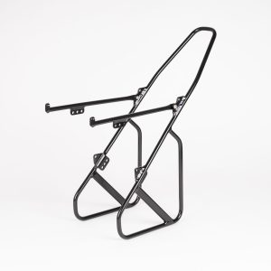 Explorer Low Rider Front Pannier Rack – Black – Lightweight Aluminium Touring Rack for Improved Stability – Blue Door Bicycles 4 Explorer Low Rider Front Pannier Rack in black