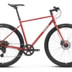 Genesis Croix de Fer 10 Flat Bar Red – Steel Adventure Bike with Shimano CUES 1x9 & Hydraulic Disc Brakes | Blue Door Bicycles 3 Genesis Croix de Fer 10 Flat Bar Red Adventure Bike Side View