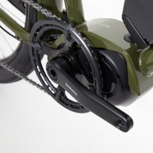 Genesis Smithfield Large Green E-Bike – UK-Designed Electric Bike with Shimano STEPS Motor & 150km Range 7 Genesis Smithfield Large Green E-Bike Shimano crankset