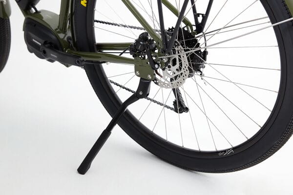 Genesis Smithfield Large Green E-Bike kickstand