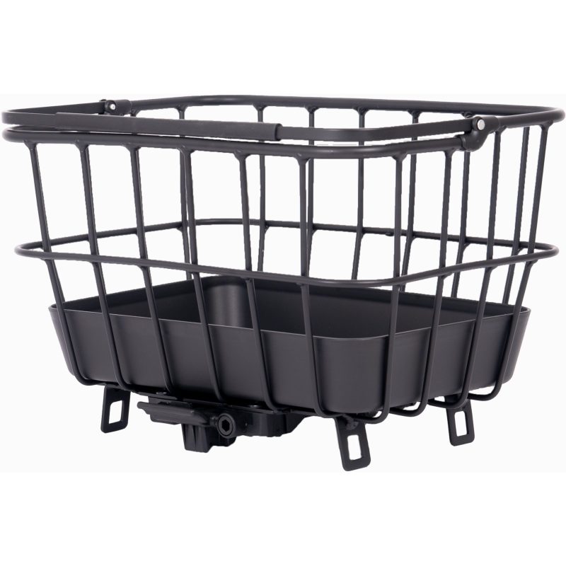 GROCERY AVS Basket – 23 Litre – Black – Stable Bike Shopping Basket with Integrated AVS System – Blue Door Bicycles 3 GROCERY AVS Basket 23 Litre in black