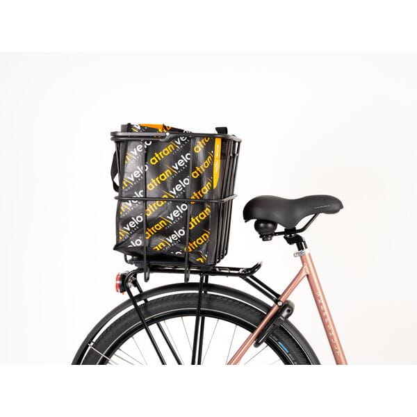Close-up of AVS mounting system on GROCERY AVS Basket in black
