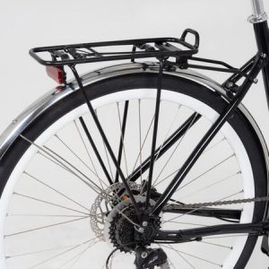 City AVS 700c Rear Pannier Rack - Black, Fixed Length Legs, Spring Clamp, 25kg Capacity 6 kam1040 01