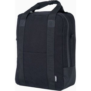 METRO SIDE Triple-X Bag with Laptop Compartment – Black – Commuter & Travel Pannier – Blue Door Bicycles 4 Carrying handle of METRO SIDE Triple-X Bag in black