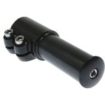Adjustable Bike Stem Riser, 1-1/8 Inch, 117mm Extension, Secure and Durable 6061 Alloy, Satin Black Finish 1 mmj16 1