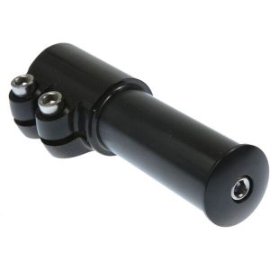Adjustable Bike Stem Riser, 1-1/8 Inch, 117mm Extension, Secure and Durable 6061 Alloy, Satin Black Finish 5 mmj16 1