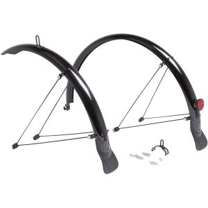 Primo Full-Length Mudguards 700 x 38 mm – Black – Durable, Lightweight Bike Fenders for Commuters – Blue Door Bicycles 4 Stainless fittings included with Premium Full Length Mudguards 700 x 60 mm in black