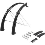 QF Quick Fit Mudguards 700 x 38 mm – Black – Easy Install, Durable Polycarbonate, Stainless Steel Stays – Blue Door Bicycles 2 QF Quick Fit Mudguards 700 x 38 mm in black