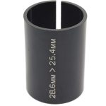 Threadless Stem Shim Adapter 1-1/8 inch to 1 inch - Black Anodised, Aluminium Split Shim 2 spt100 1
