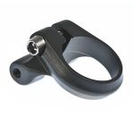 Seat Clamp with Rack Mount 29.8mm Black - Secure Rear Rack Attachment, Stainless Steel Hardware, Matt Finish, Fits Most Frames 3 spt102 1