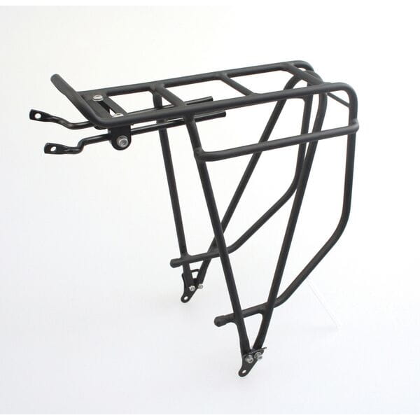 Summit Alloy Rear Pannier Rack in black