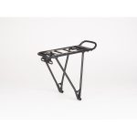 Tour AVS 20 Inch Rear Pannier Rack – Black – Compact Bike Rack with Spring Clamp & Reflector – Blue Door Bicycles 1 Tour AVS 20 Inch Rear Pannier Rack in black