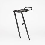 Tour AVS Front Pannier Rack – Black – Aluminium Touring Rack with Spring Clip & Adjustable Legs – Blue Door Bicycles 1 Tour AVS Front Pannier Rack in black