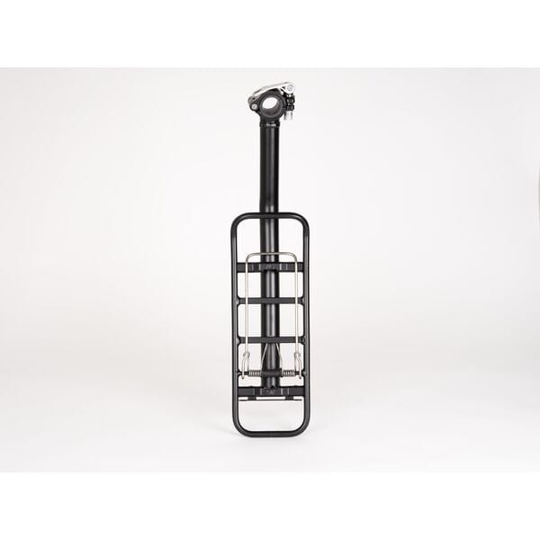 Top view of Tour AVS Seatpost Rear Pannier Rack in black