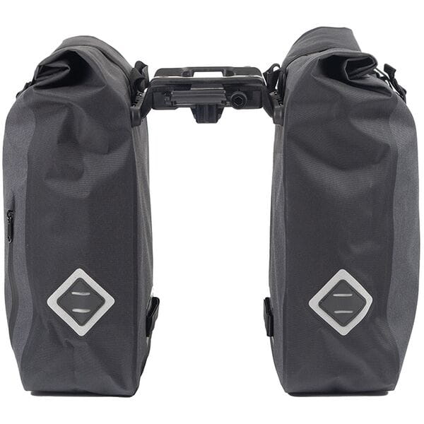 Waterproof TRAVEL AVS Side Panniers in black, Double side pannier