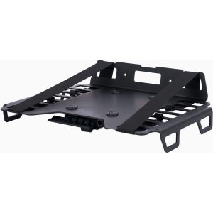 TRAYC AVS Loading Plate with Bungees – Black – Lightweight Cargo Platform for Front & Rear Carriers – Blue Door Bicycles 4 Front view of TRAYC AVS Loading Plate with Bungees in black