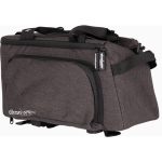 ZAP Top AVS Bag with Mini-Panniers – Black – Expandable 18.5L Durable Bike Bag – Blue Door Bicycles 1 Front view of ZAP Top AVS Bag with Mini-Panniers in black
